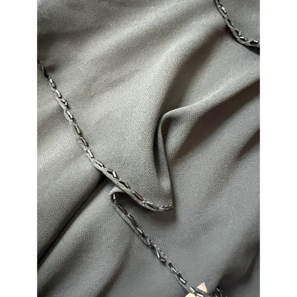 Patra Women's Black Sleeveless Cocktail Dress Size 10p Ruffles Party Cruise NWT - Picture 8 of 16